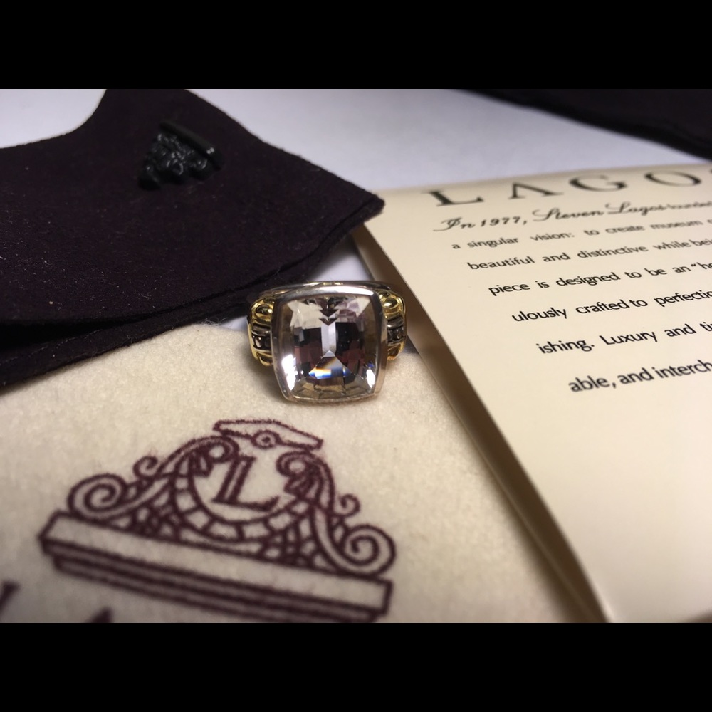 LAGOS WHITE TOPAZ RING